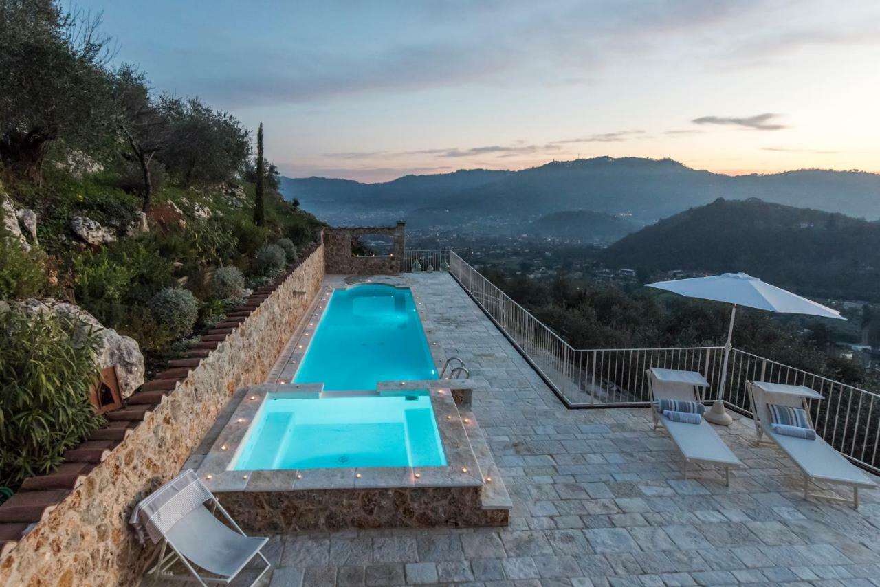 Charming Farmhouse In The Hills, Private Pool, Sea View, Dream Panorama Camaiore Luaran gambar