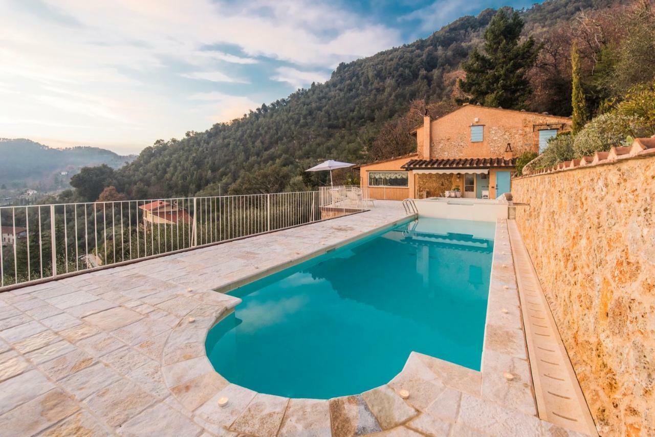 Charming Farmhouse In The Hills, Private Pool, Sea View, Dream Panorama Camaiore Luaran gambar